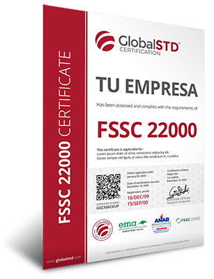 Certificación FSSC 22000 Reconocida por GFSI