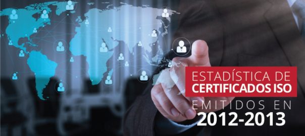 Estadística de certificados emitidos ISO 2012-2013